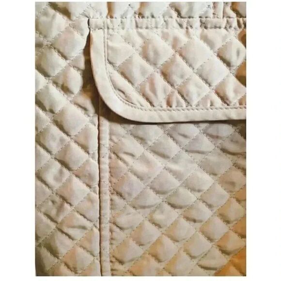 2 for $30 Talbots Quilted Tan Lined Womens Jacket SZ SP - Picture 4 of 6